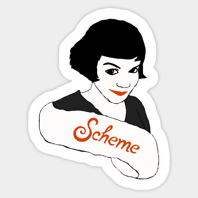 Scheme (B & W) Sticker by toruandmidori